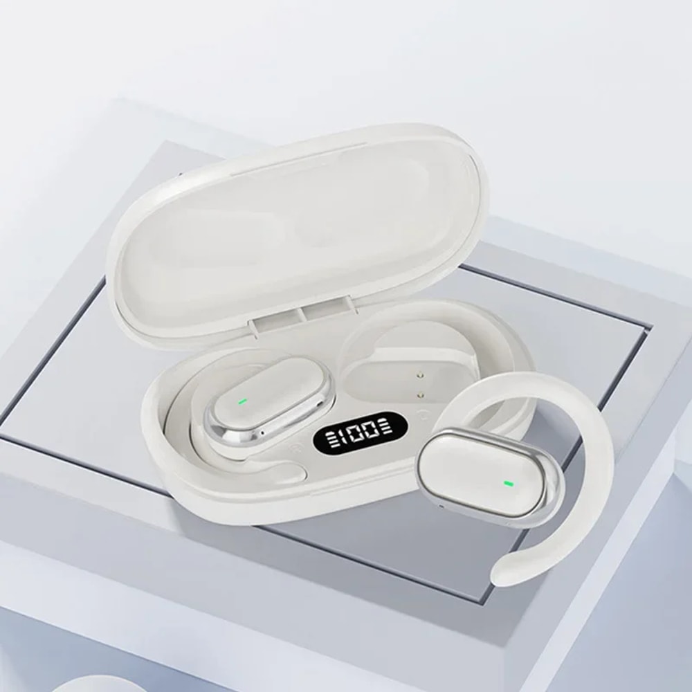 OWS Sport Bluetooth Earbuds Wireless Headphones Hi Fi Stereo Waterproof Earphones with Mic Long Battery Life & Universal