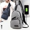 USB Charging Sling Bag For Men Anti Theft Chest Crossbody Travel Bag 1
