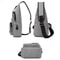 USB Charging Sling Bag For Men Anti Theft Chest Crossbody Travel Bag 3