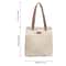 Womens Large Canvas Tote Bag Spacious Reusable Shopping Beach Bag With Shoulder Strap 4