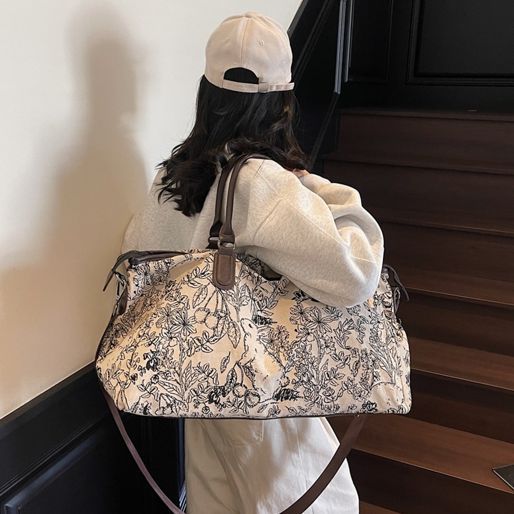 Retro Ethnic Summer Large Capacity Tote Shoulder Bag For Women 3