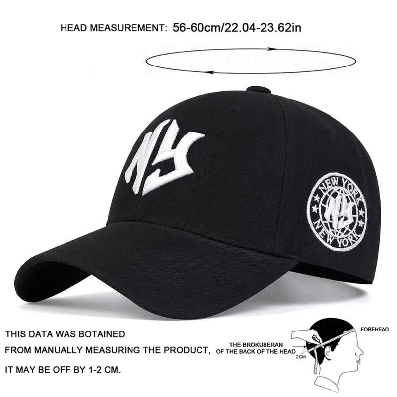 Unisex Adjustable Baseball Cap Embroidered Outdoor Casual Golf Sun Hat 2