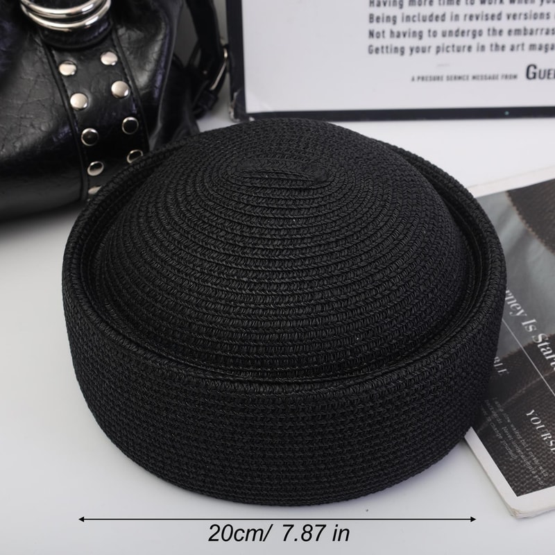 Breathable Raffia Summer Sun Hat for Beach & Travel Unisex Sailor & Beret Style