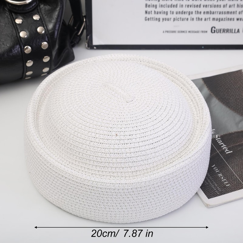 Breathable Raffia Summer Sun Hat for Beach & Travel Unisex Sailor & Beret Style