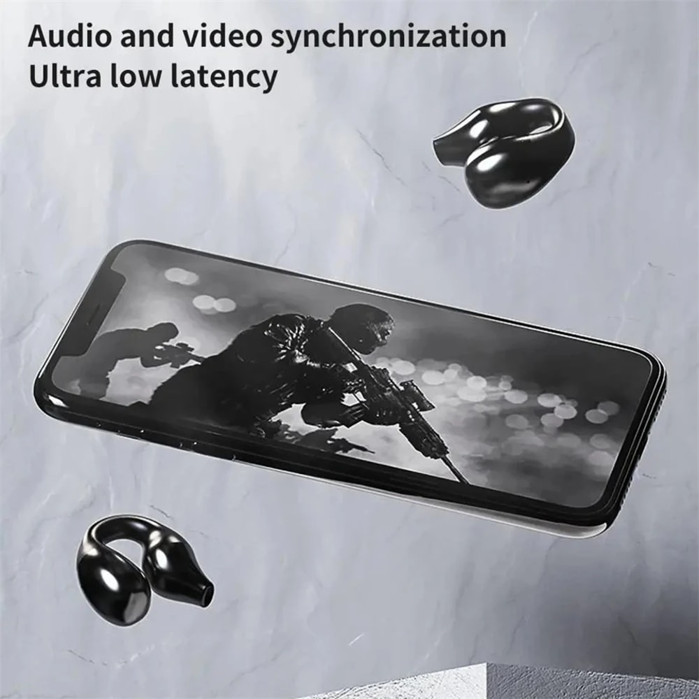 Clip On Wireless Bluetooth Earbuds With Power Display And Mic 2