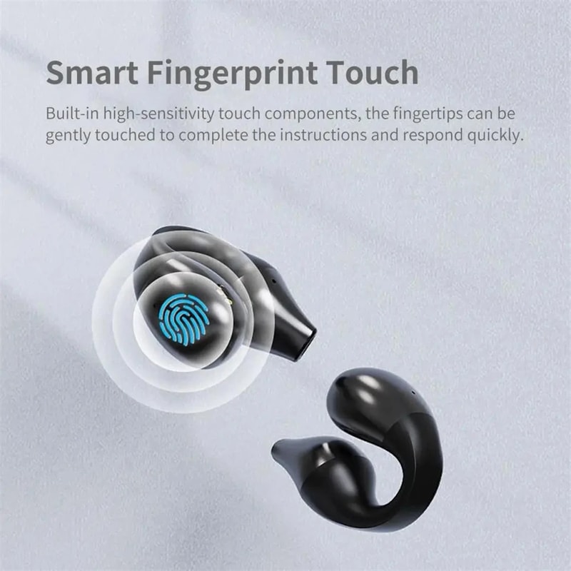 Clip On Wireless Bluetooth Earbuds With Power Display And Mic 4