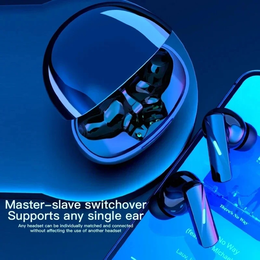 Wireless Bluetooth Earbuds With Touch Controls LED Power Display Hi Fi Stereo Earbuds With Mic 0