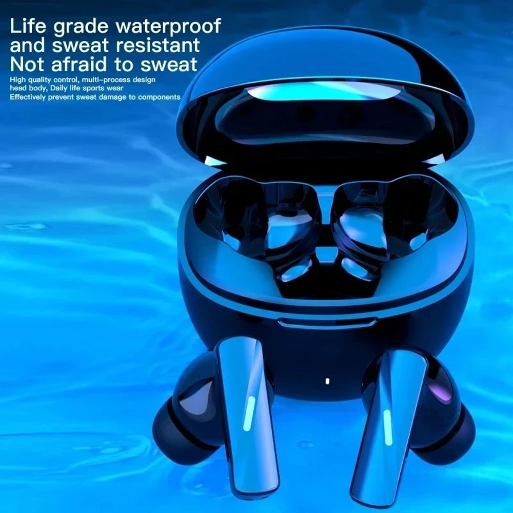 Wireless Bluetooth Earbuds With Touch Controls LED Power Display Hi Fi Stereo Earbuds With Mic 2