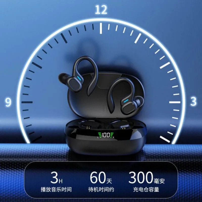 Wireless Bluetooth Earphones With ANC Noise Cancellation Ear Hook Comfort 3