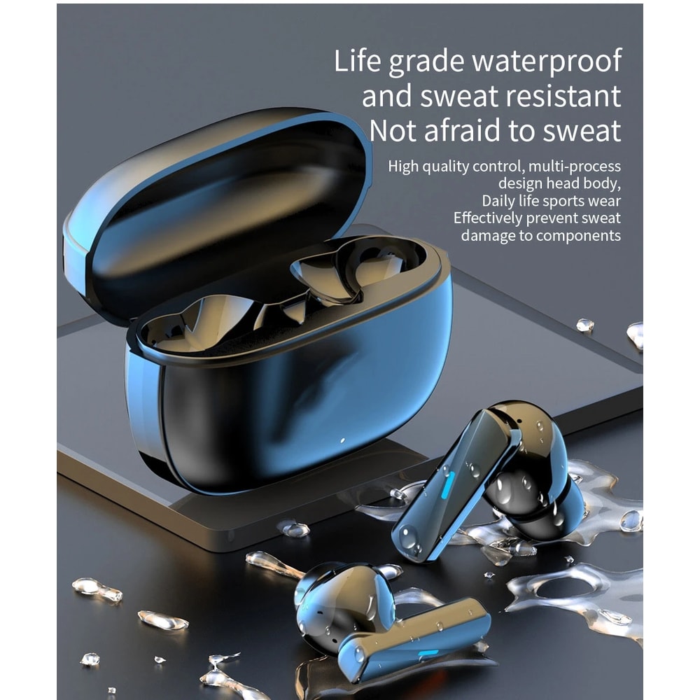 Premium Wireless Bluetooth Earbuds With Mic Touch Control Stereo Hi Fi Earphones For Calls Sports 3