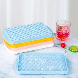 premium silicone ice cube tray cube stackable ice molds with lid