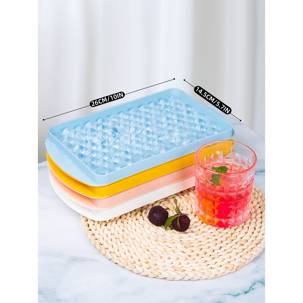 Premium Silicone Ice Cube Tray Cube Stackable Ice Molds With Lid 1