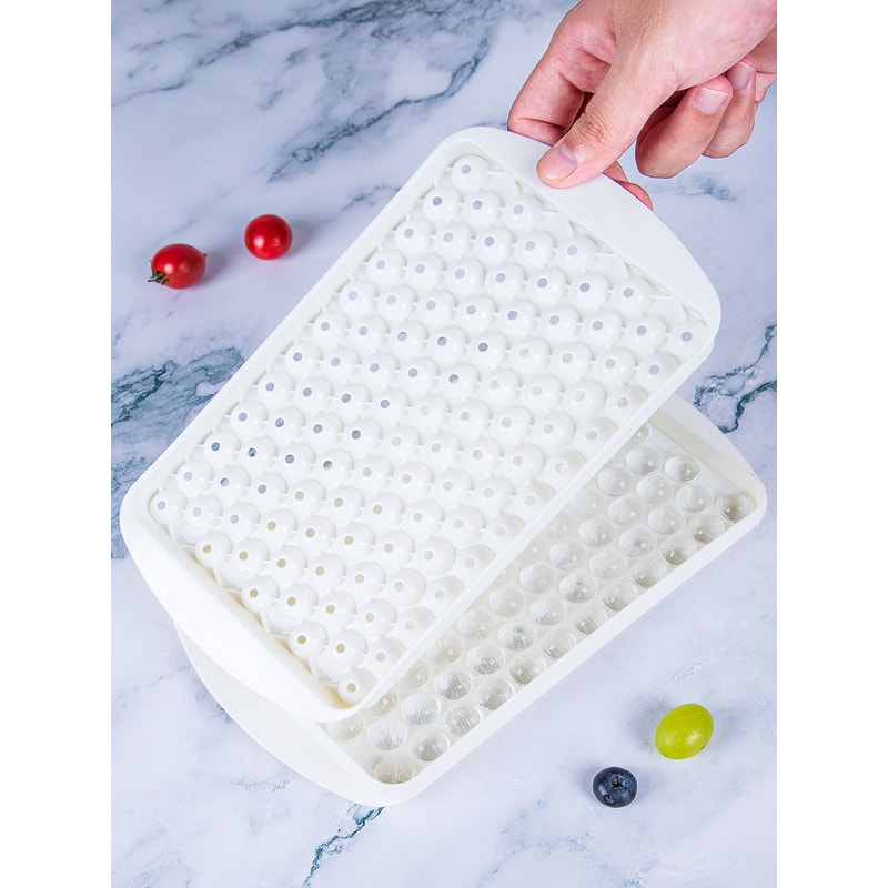 Premium Silicone Ice Cube Tray Cube Stackable Ice Molds With Lid 5