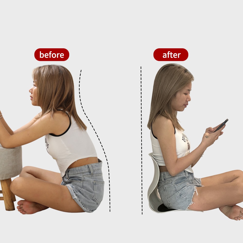 Premium Lumbar Support Cushion for Posture Correction Ergonomic Back Support for Office & Student Chairs