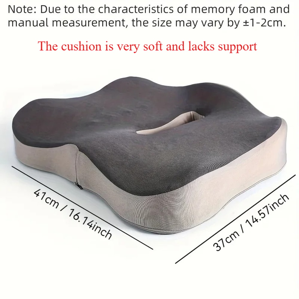 Ergonomic Coccyx Comfort Seat Cushion Breathable Car Office Tailbone Relief Pad 3