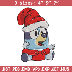 Bluey baby Embroidery Design, Bluey Embroidery, Embroidery File, Chrismas Embroidery,Anime shirt, Digital download.