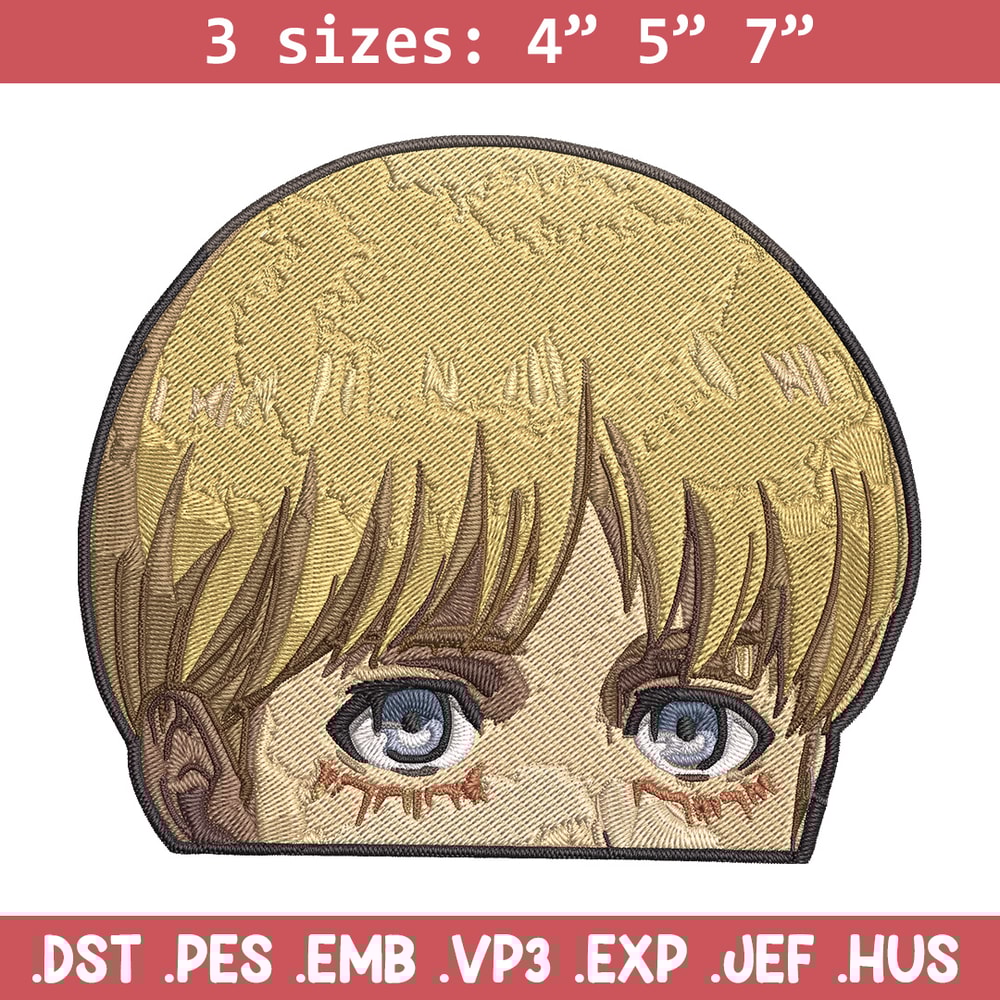 Armin Peeker Embroidery Design, Aot Embroidery, Embroidery File, Anime Embroidery, Anime shirt, Digital download..jpg