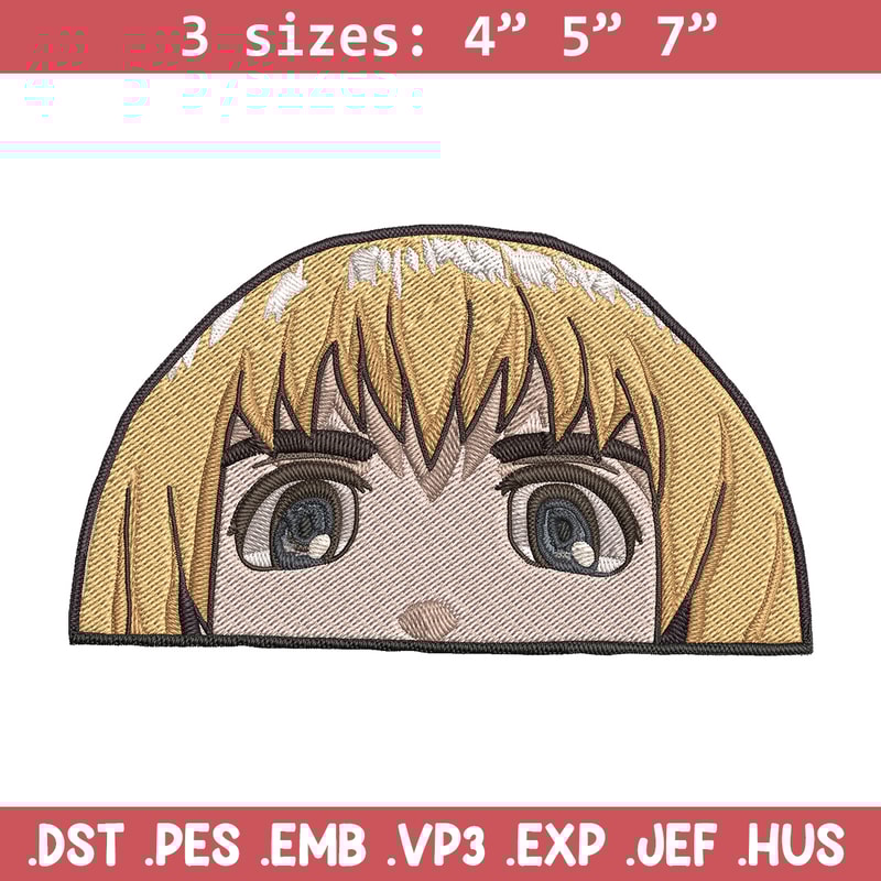 Armin Peeker Embroidery Design, Aot Embroidery, Embroidery File, Anime Embroidery, Anime shirt, Digital download.jpg