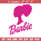 Barbie logo and her Embroidery, Barbie logo Embroidery, logo design, Embroidery File, logo shirt, Digital download..jpg