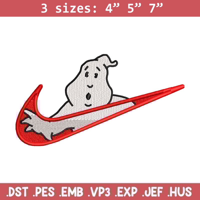 Casafantasmas nike embroidery design, Ghostbusters embroidery, nike design, movie design, movie shirt, Digital download.jpg