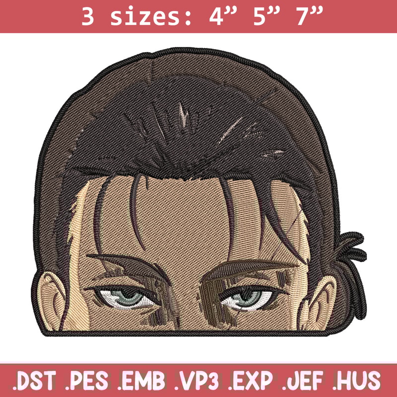 Eren Peeker Embroidery Design, Aot Embroidery, Embroidery File, Anime Embroidery, Anime shirt, Digital download.jpg