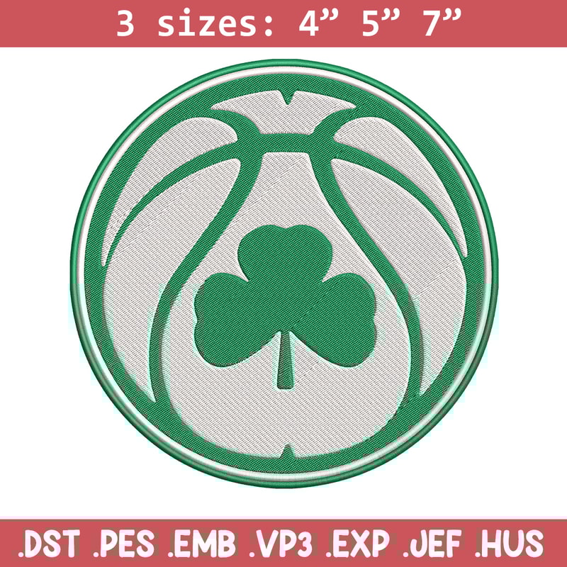 Boston Celtics logo embroidery design, NBA embroidery,Sport embroidery, Logo sport embroidery, Embroidery design.jpg
