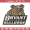 Bryant Bulldogs mascot embroidery design, NEC embroidery,Sport embroidery, logo sport embroidery, Embroidery design.jpg