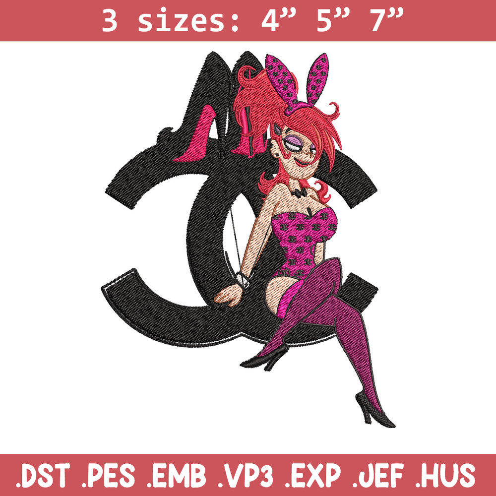 Bunny girl gucci Embroidery Design, Gucci Embroidery, Brand Embroidery, Embroidery File, Logo shirt, Digital download.jpg