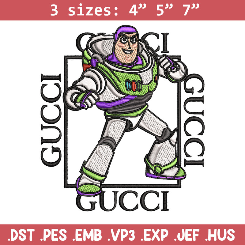 Buzz lightyear Gucci Embroidery design, Buzz lightyear Embroidery, cartoon design, Embroidery File, Digital download..jpg