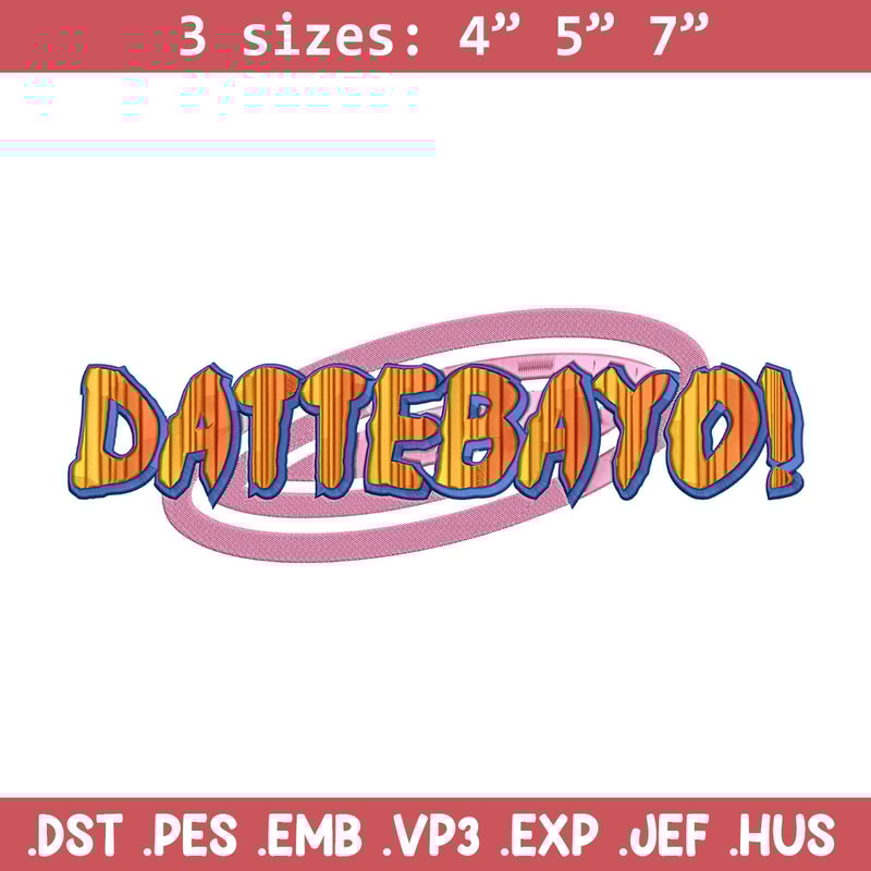 Dattebayo Embroidery Design, Naruto Embroidery, Embroidery File, Anime Embroidery, Anime shirt, Digital download.jpg