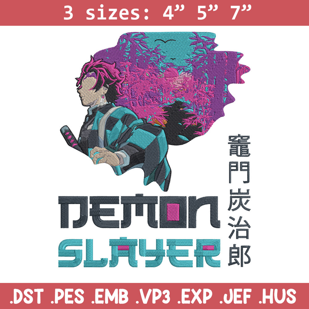 Demon slayer Embroidery Design,Demon slayer Embroidery,Embroidery File,Anime Embroidery,Anime shirt, Digital download..jpg