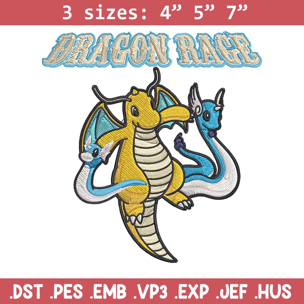 Dragonite Embroidery Design, Pokemon Embroidery, Embroidery File, Anime Embroidery,Anime shirt, Digital download.jpg