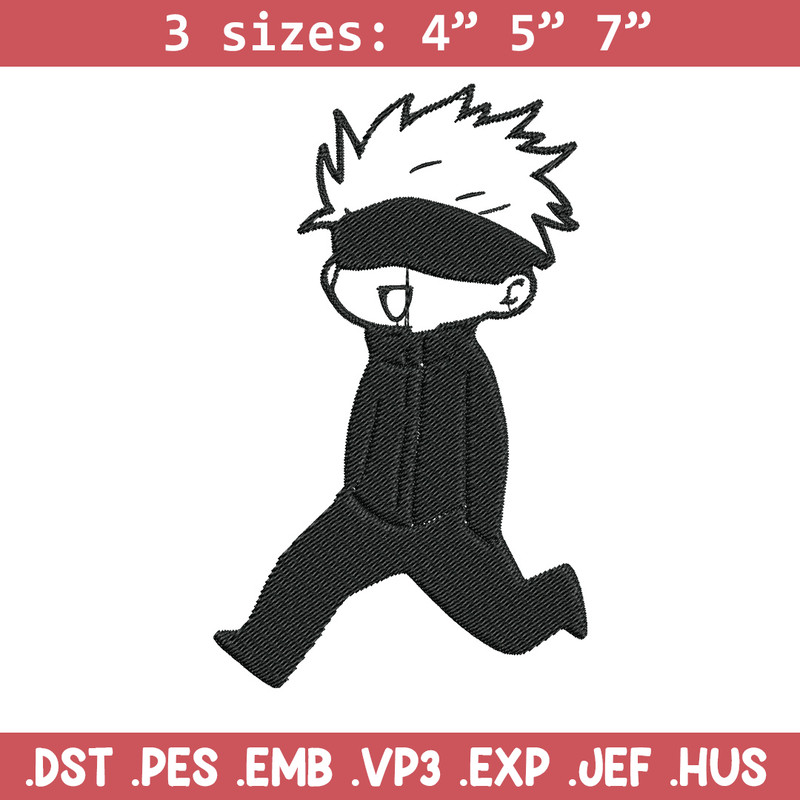 Gojo funny Embroidery Design, Jujutsu Embroidery, Embroidery File, Anime Embroidery, Anime shirt, Digital download.jpg