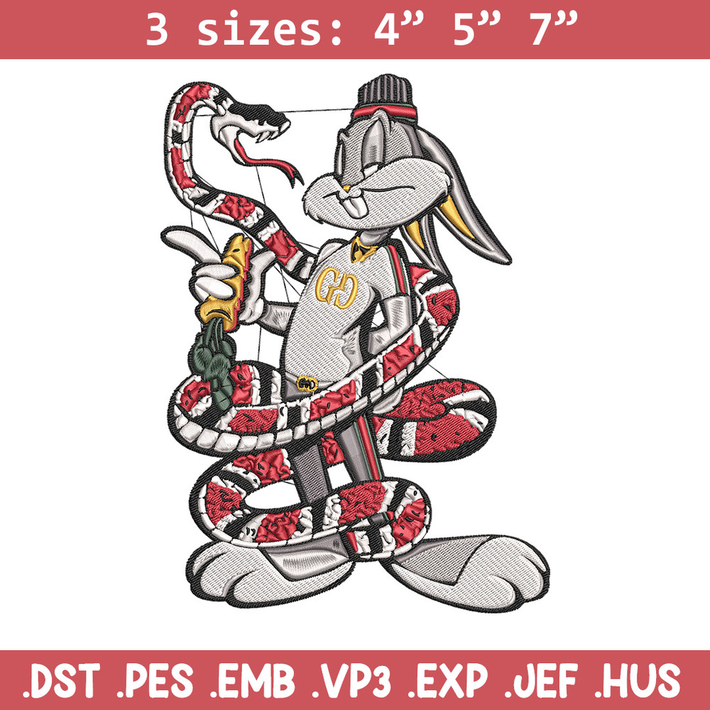 Gucci bunny Embroidery Design, Gucci Embroidery, Embroidery File, Anime Embroidery, Anime shirt, Digital download..jpg
