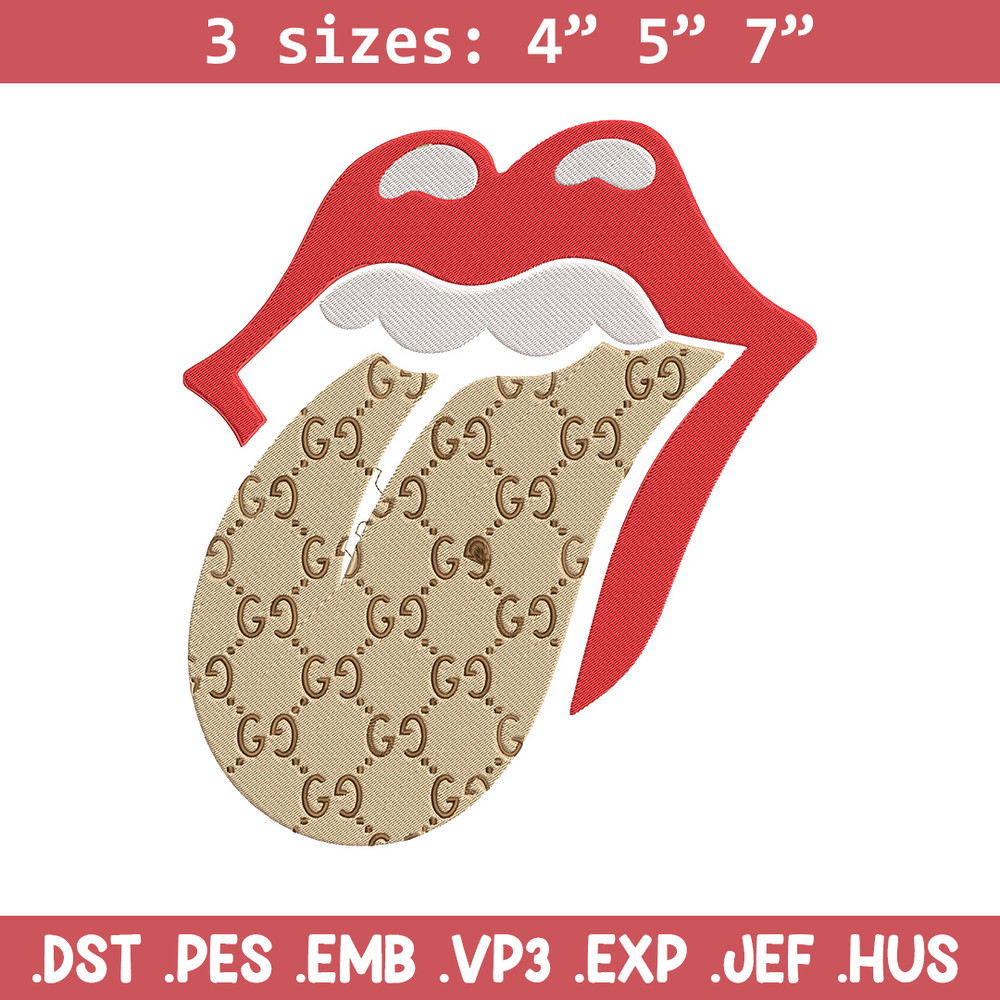 Gucci mouth Embroidery Design, Logo Embroidery, Embroidery File, Gucci Embroidery, Anime shirt, Digital download.jpg