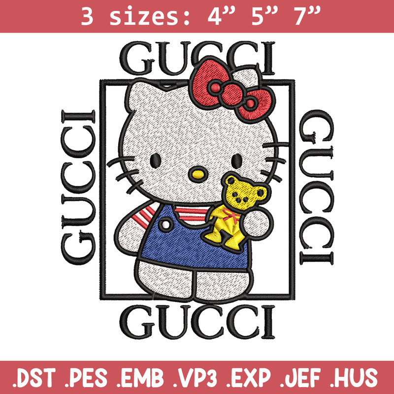 Hello kitty Gucci Embroidery design, Hello kitty Embroidery, cartoon design, Embroidery File, Instant download..jpg