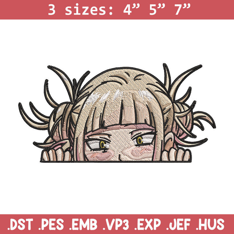 Himiko Peeker Embroidery Design, Mha Embroidery, Embroidery File, Anime Embroidery,Anime shirt, Digital download..jpg