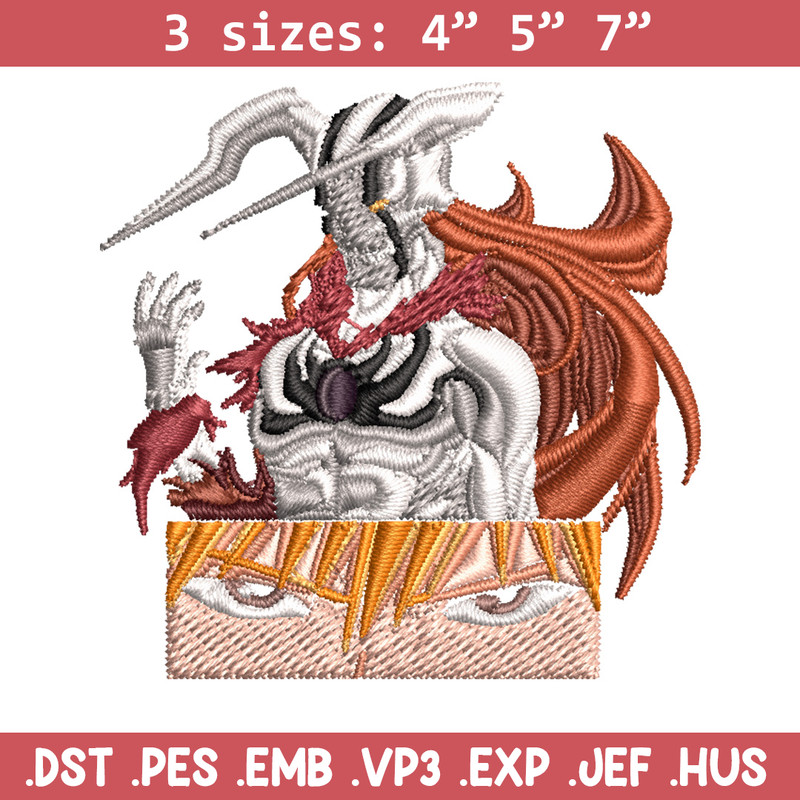 Ichigo demon Embroidery Design, Bleach Embroidery, Embroidery File, Anime Embroidery, Anime shirt, Digital download.jpg