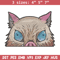 Inosuke Peeker Embroidery Design, Demon slayer Embroidery, Embroidery File, Anime Embroidery, Digital download..jpg