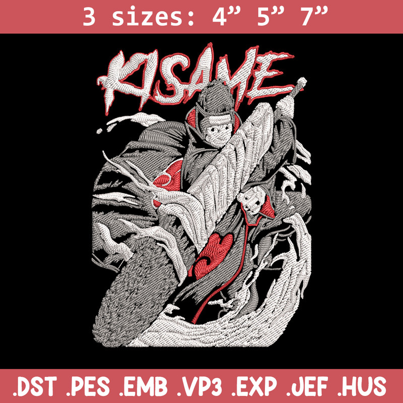 Kisame poster Embroidery Design, Naruto Embroidery,Embroidery File, Anime Embroidery, Anime shirt, Digital download.jpg