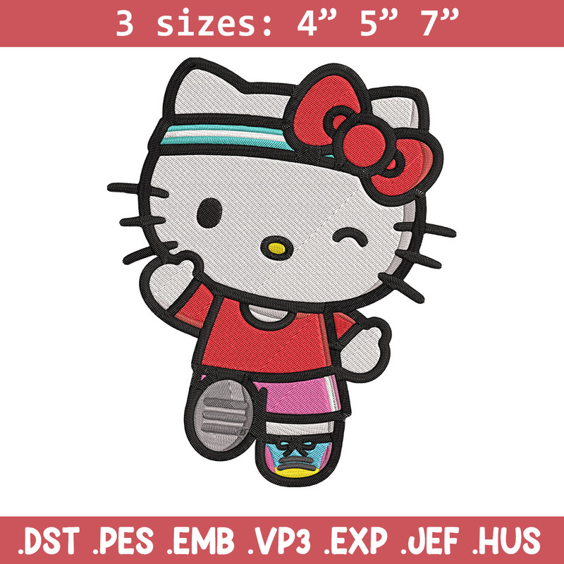 Kitty cute Embroidery Design, Hello kitty Embroidery, Embroidery File, Anime Embroidery, Anime shirt, Digital download.jpg
