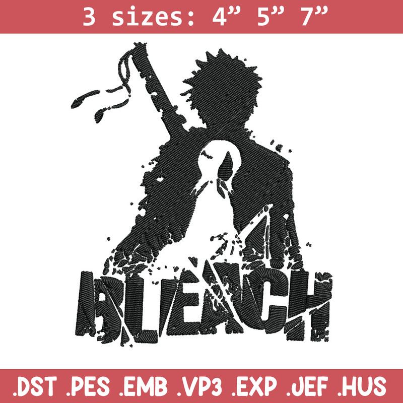 Kurosaki Ichigo Embroidery Design, Bleach Embroidery, Embroidery File, Anime Embroidery,Anime shirt, Digital download.jpg