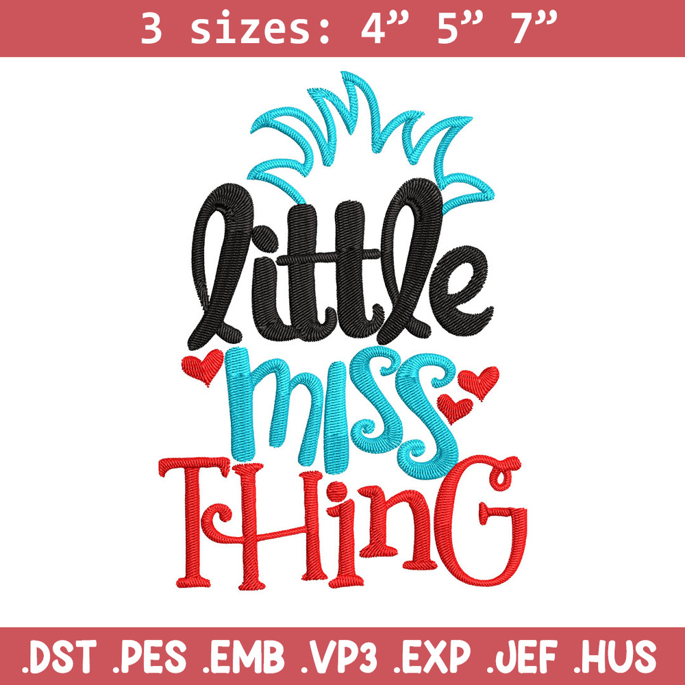 Little Miss Thing Dr seuss Embroidery Design, Dr seuss Embroidery, Embroidery File, Embroidery design, Digital download..jpg