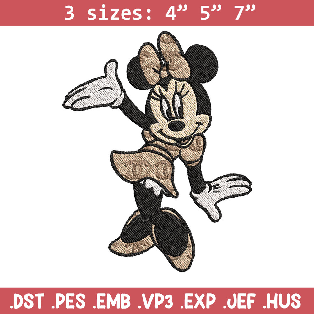 Minnie funny Embroidery Design, Gucci Embroidery, Brand Embroidery, Embroidery File, Logo shirt, Digital download.jpg