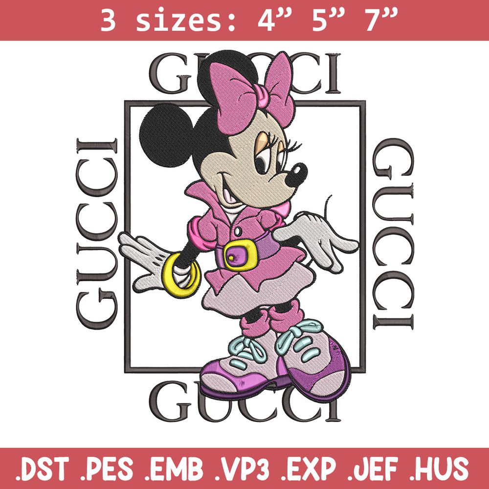 Minnie gucci Embroidery Design, Mickey Embroidery, Embroidery File, Gucci Embroidery, Anime shirt, Digital download.jpg