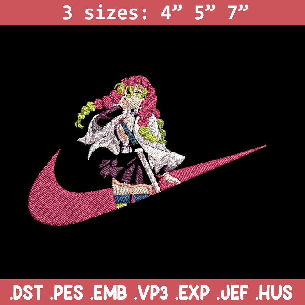 Mitsuri nike Embroidery Design, Demon slayer Embroidery,Embroidery File, Nike Embroidery, Anime shirt, Digital download.jpg