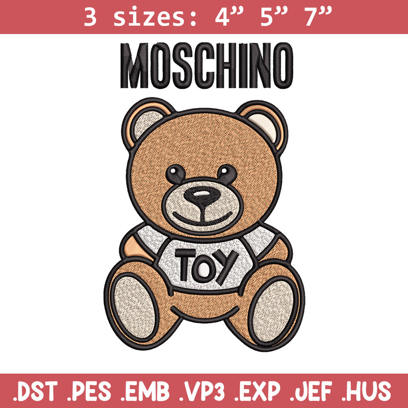 Moschino Kids Teddy logo Embroidery design, Moschino Embroidery, logo design, Embroidery File, Instant download..jpg