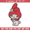 My Melody Embroidery Design, Hello kitty Embroidery, Embroidery File, Anime Embroidery, Anime shirt, Digital download.jpg