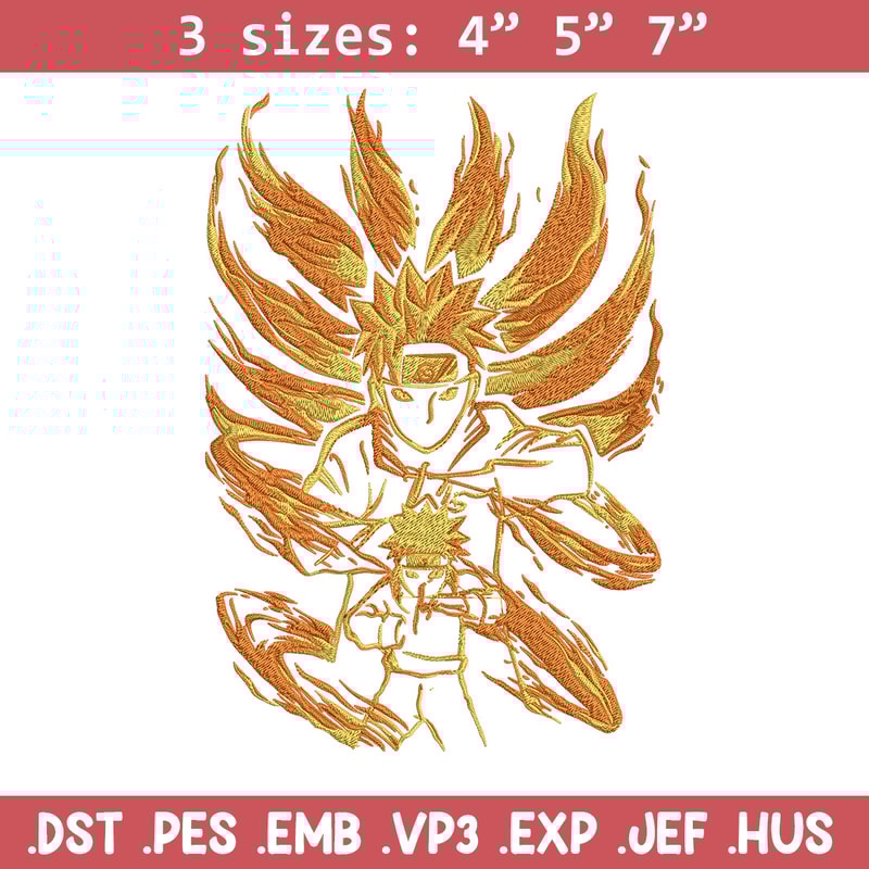 Naruto kyuubi Embroidery Design, Naruto Embroidery, Embroidery File, Anime Embroidery, Anime shirt, Digital download.jpg