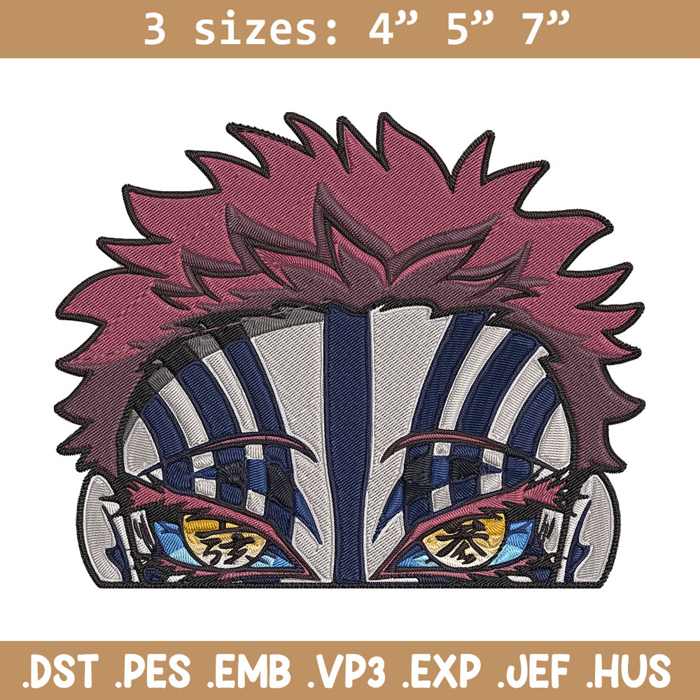Akaza Embroidery Design, Demon slayer Embroidery, Embroidery File, Anime Embroidery, Anime shirt, Digital download.jpg